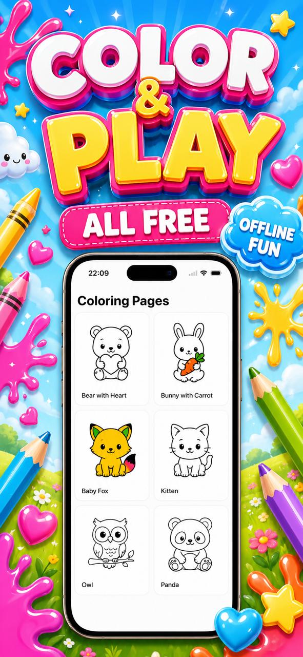 Color and play gallery poster